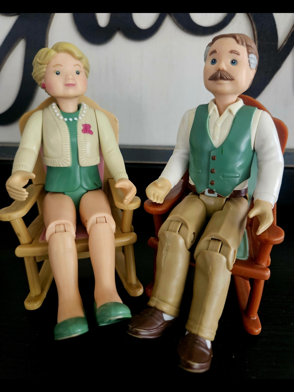 Vintage 1993 & 1994 Fisher-Price Grandparents